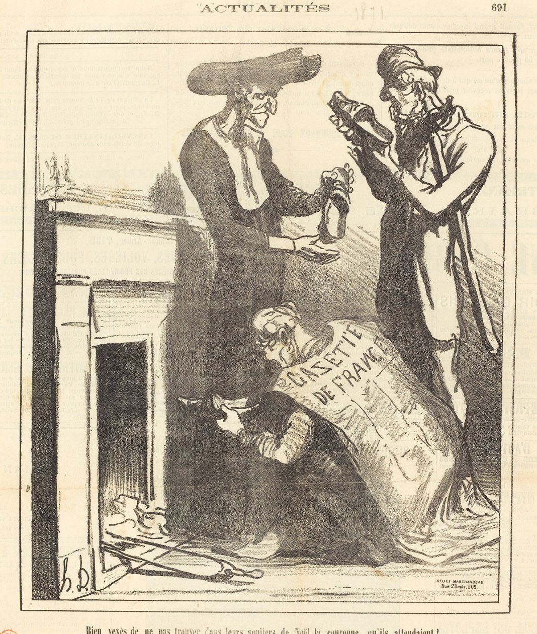 Meget ked af ikke at finde... kronen... af Honoré Daumier