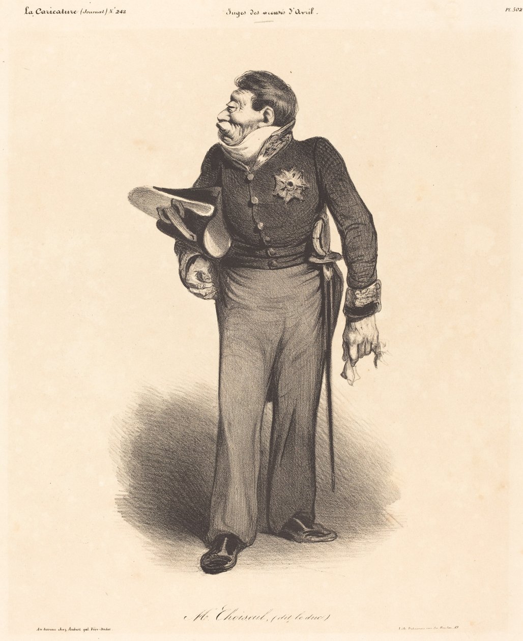 AT. Gabriel, hertug af Choiseul af Honoré Daumier