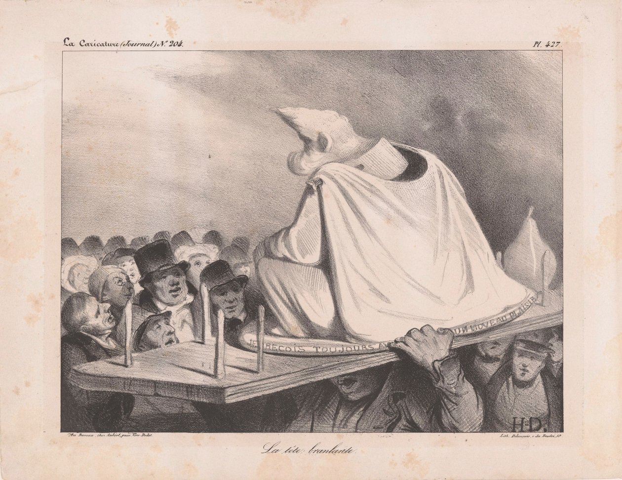 Karikatur af Louis Philippe I 1773-1850, franskmændenes konge, 1834. af Honoré Daumier