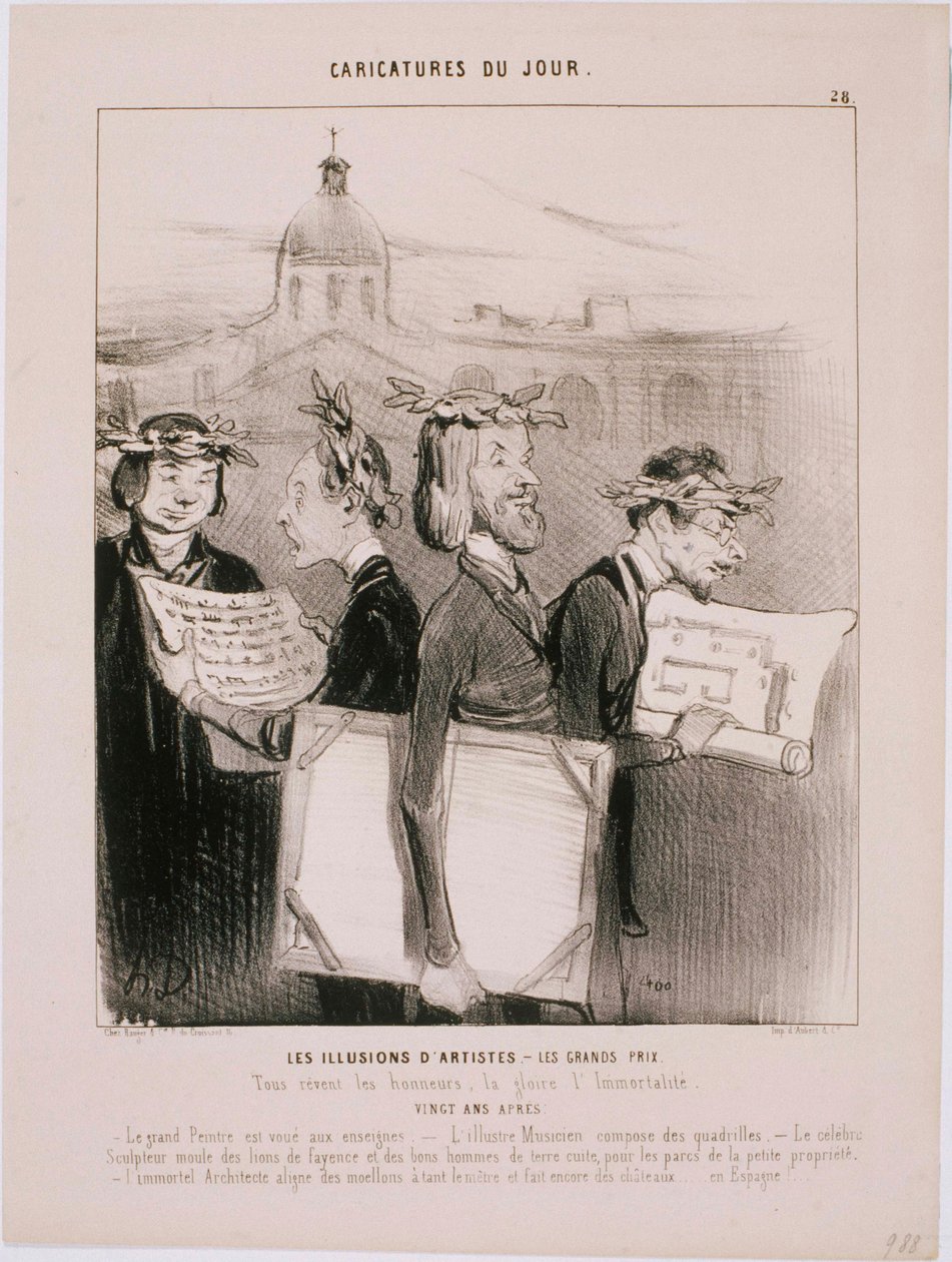 Dagens karikaturer - kunstneres illusioner af Honoré Daumier
