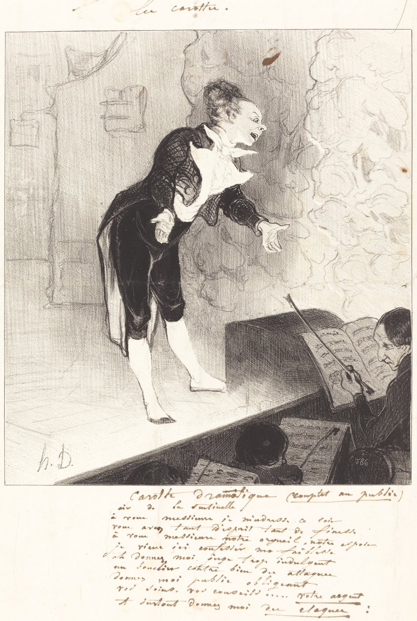 dramatisk gulerod af Honoré Daumier