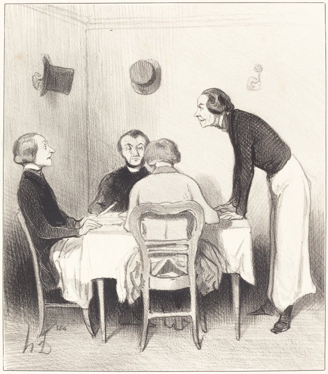 restaurant gulerod af Honoré Daumier