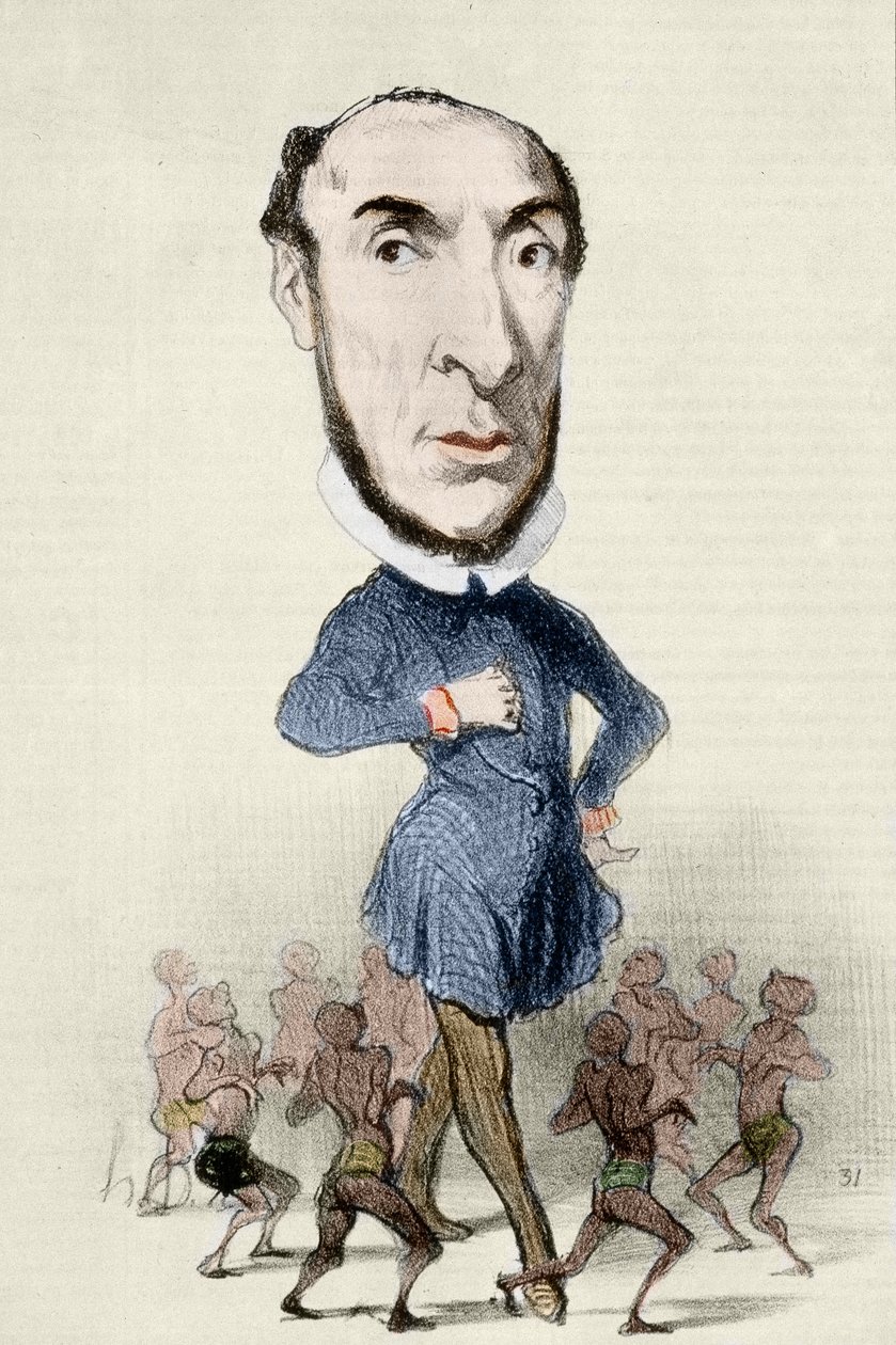 Tegnefilm om Victor Schoelcher (1804-1893) og slaveriets afskaffelse - af Honore Daumier. af Honoré Daumier