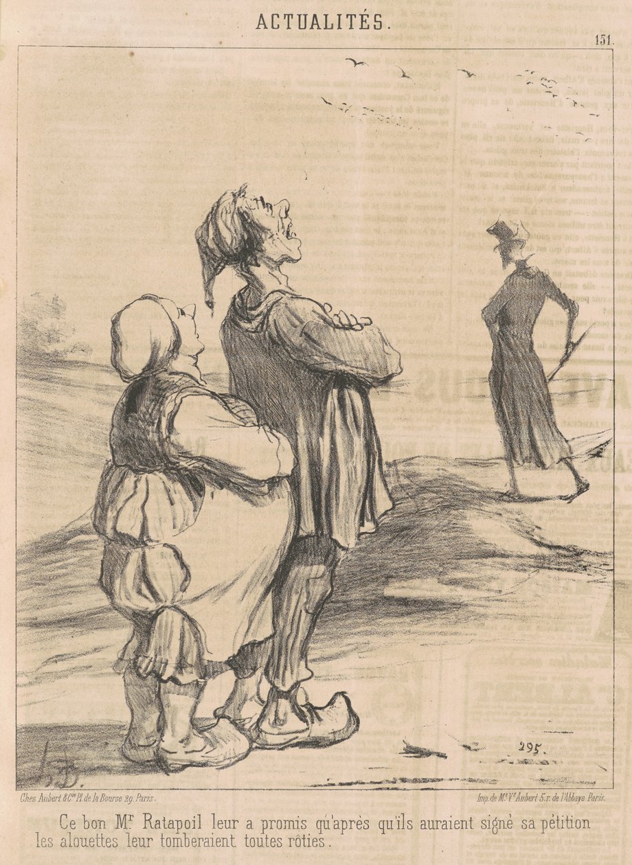 Denne gode hr. Ratapoil lovede dem... af Honoré Daumier