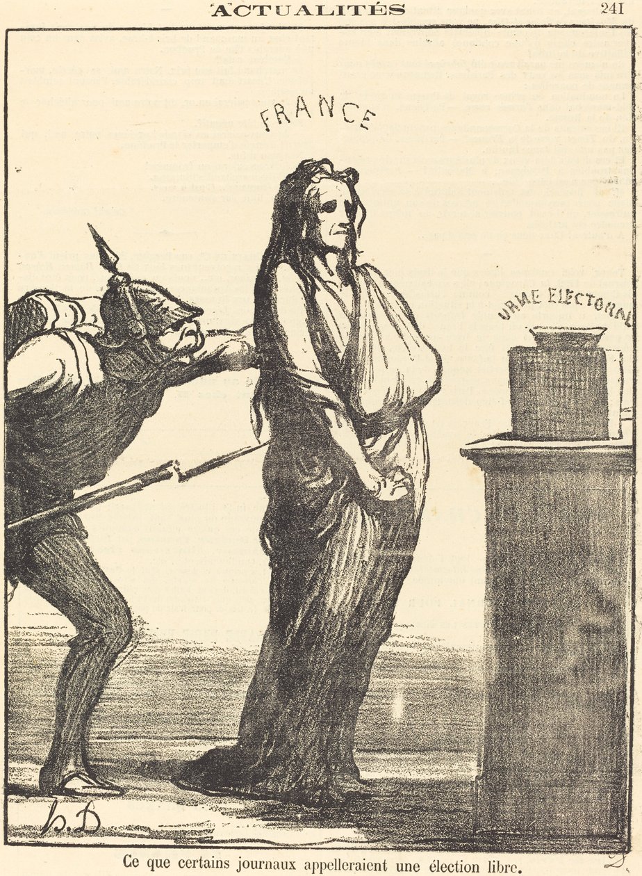 Hvad nogle aviser ville kalde... af Honoré Daumier