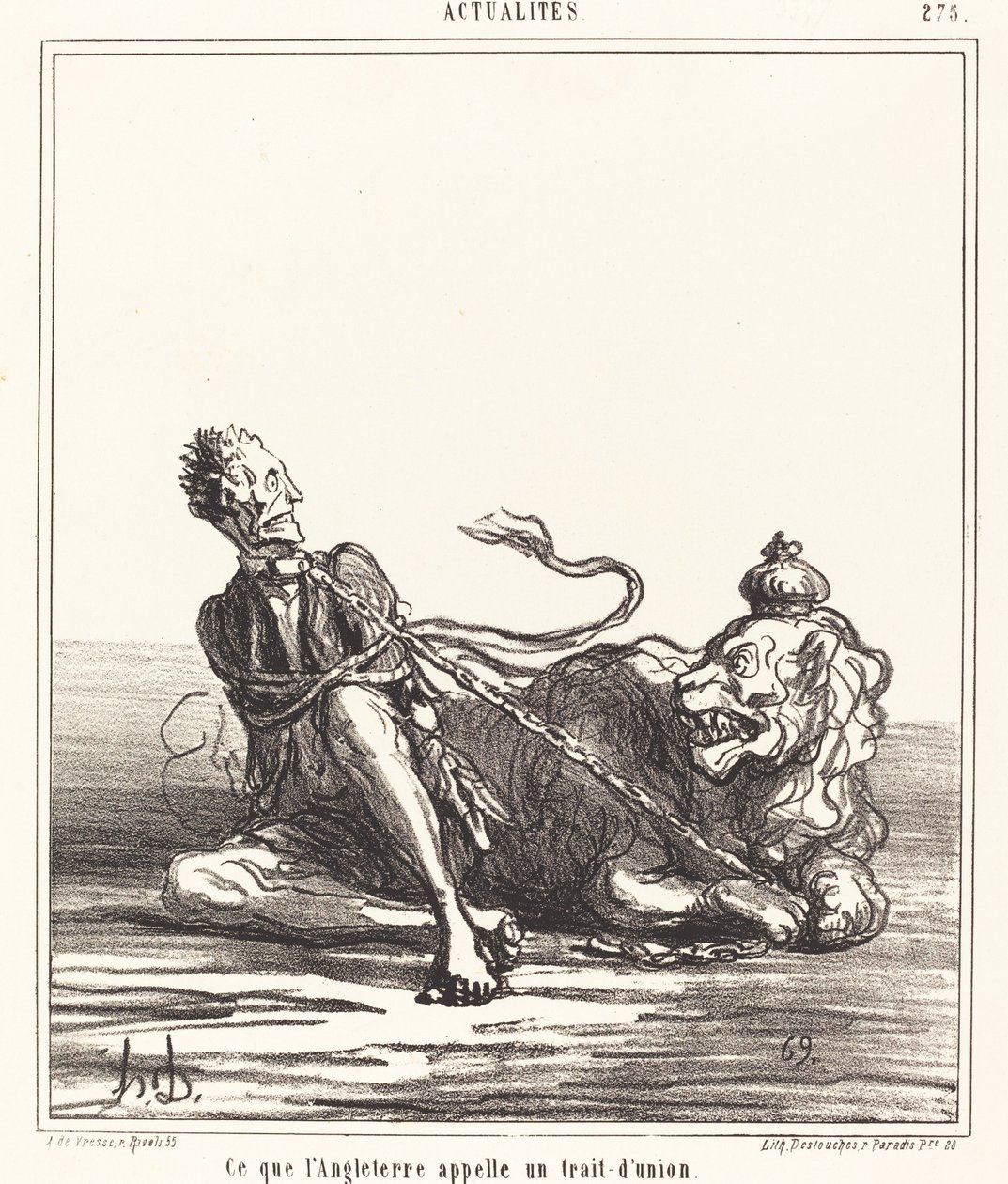 Hvad England kalder en bindestreg af Honoré Daumier