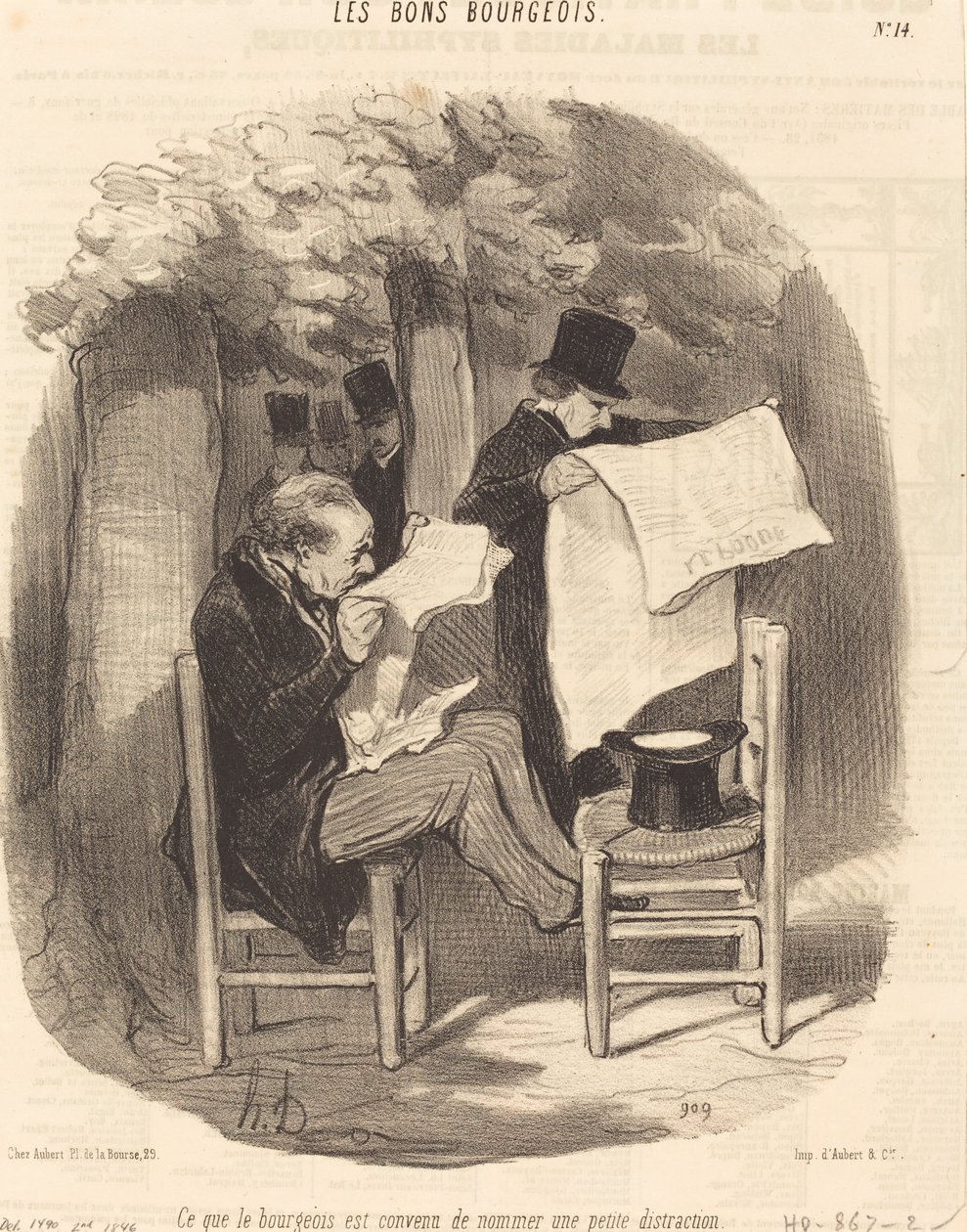 Hvad de borgerlige gik med til at kalde en... distraktion af Honoré Daumier