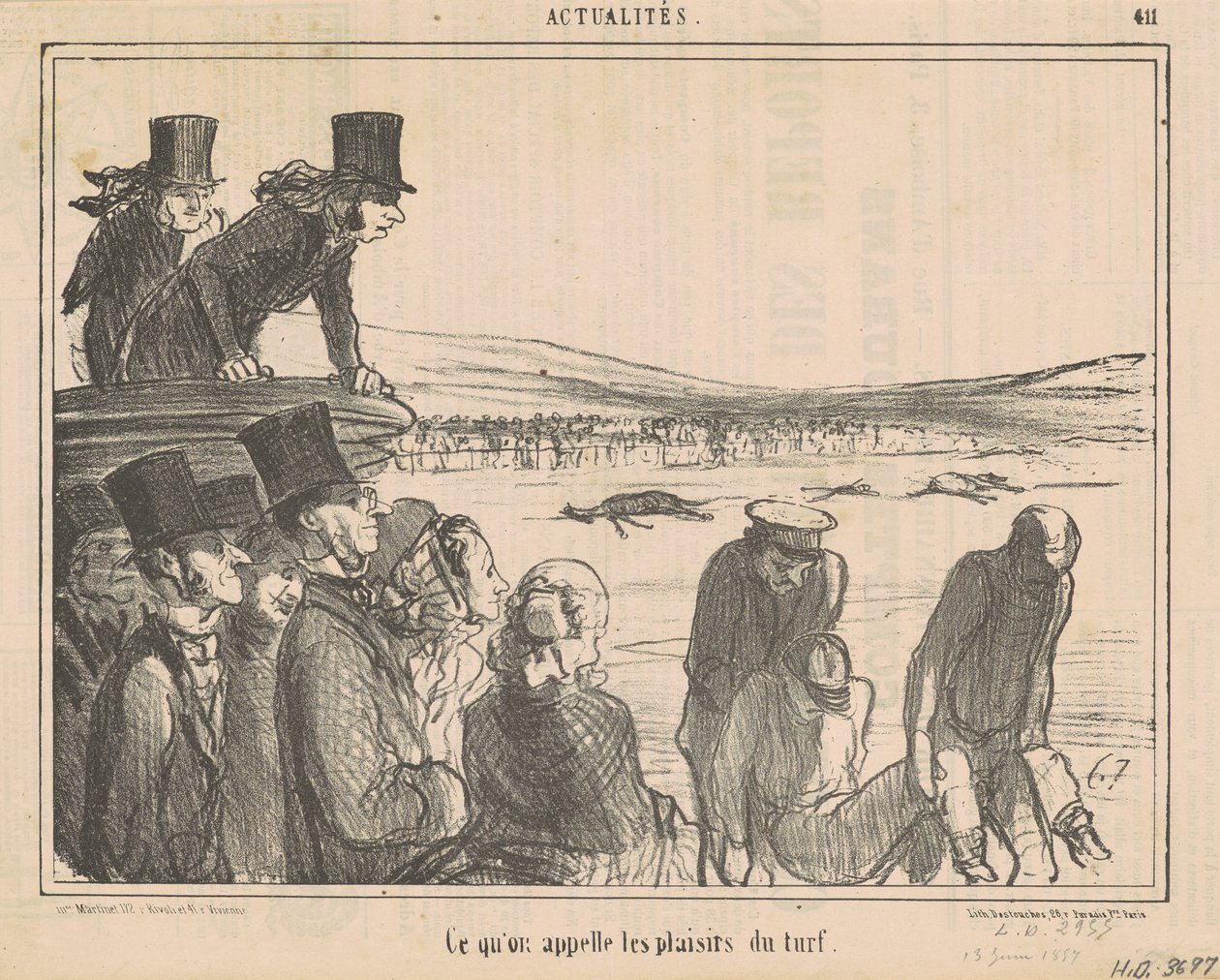 Det, vi kalder græstørvens fornøjelser af Honoré Daumier