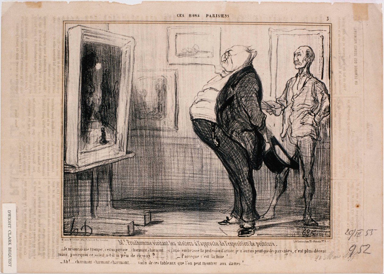 Disse Bons Parisiens- M. Prudhomme besøger værkstederne ... af Honoré Daumier