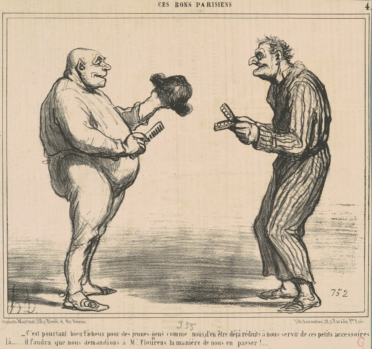 Det er dog uheldigt for... af Honoré Daumier