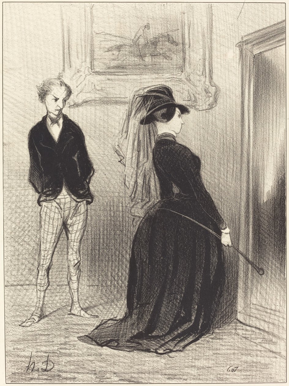 Det er mærkeligt... der kommer ikke flere ideer til mig... end... af Honoré Daumier