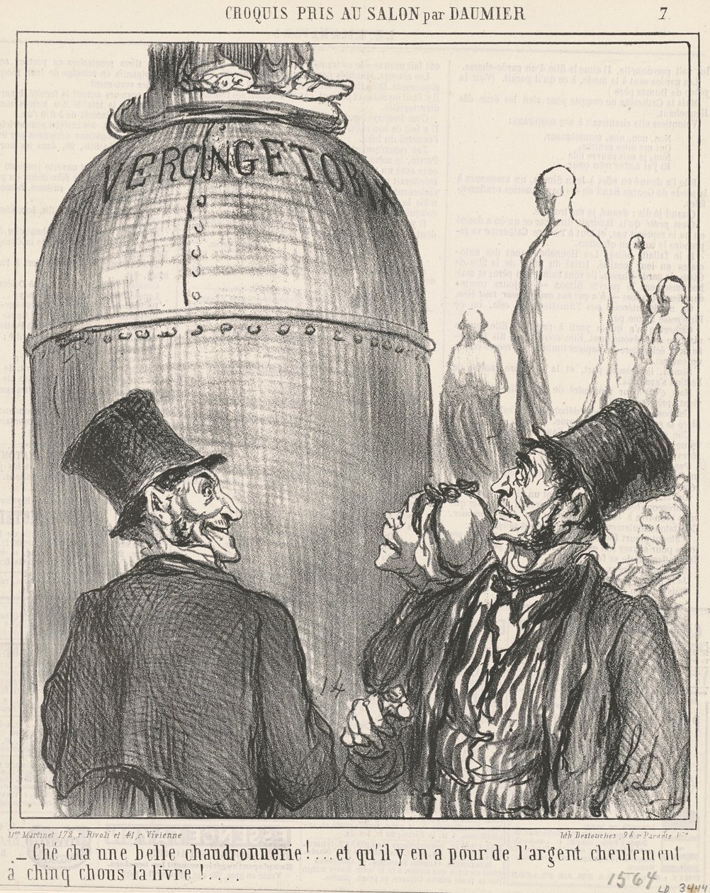 Ché cha en smuk kedelfremstilling! af Honoré Daumier