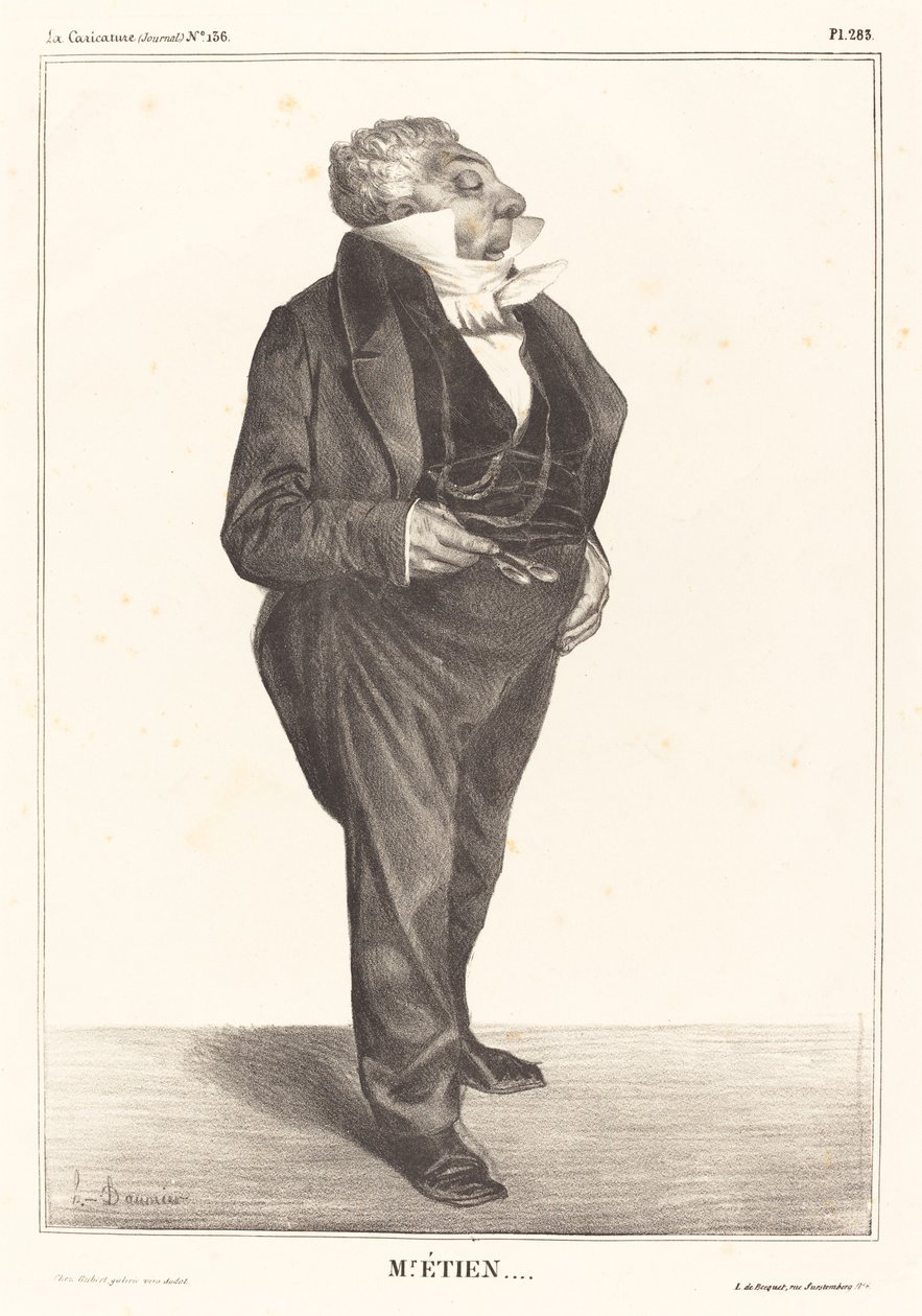 Charles Guillaume Etienne af Honoré Daumier