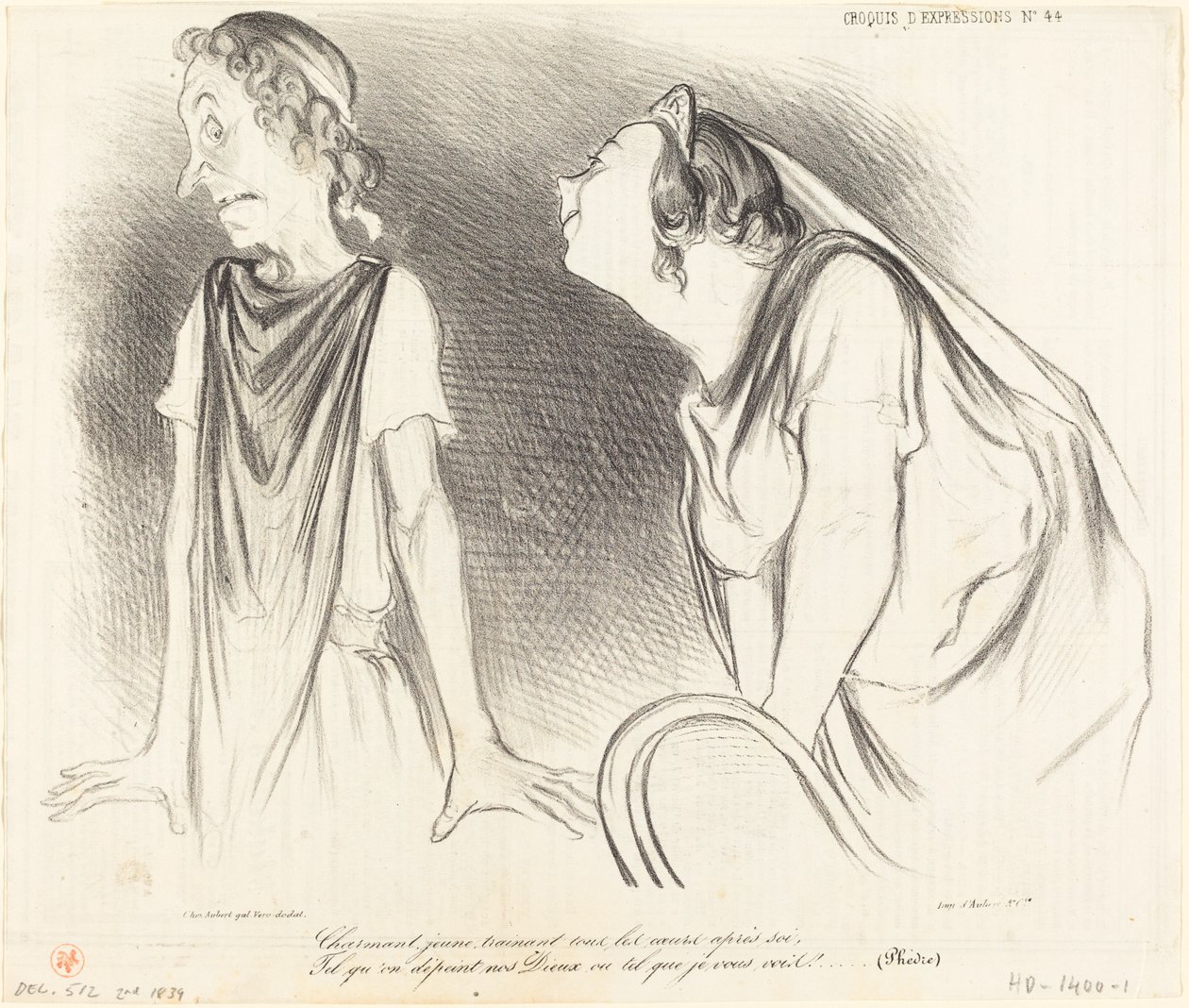 Charmerende... trækker alle hjerter efter dig... af Honoré Daumier