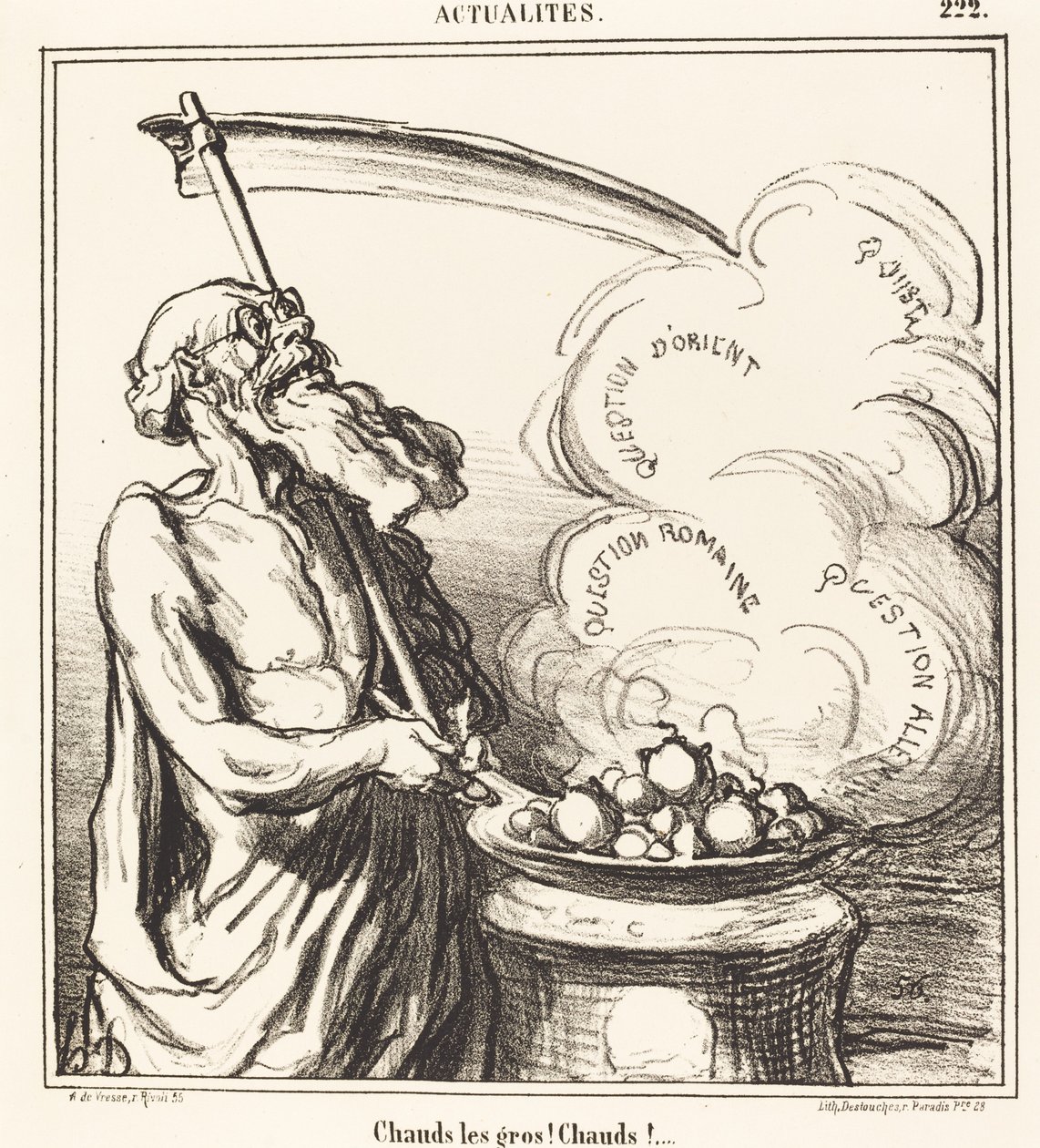 Store fyre hot! hed!... af Honoré Daumier