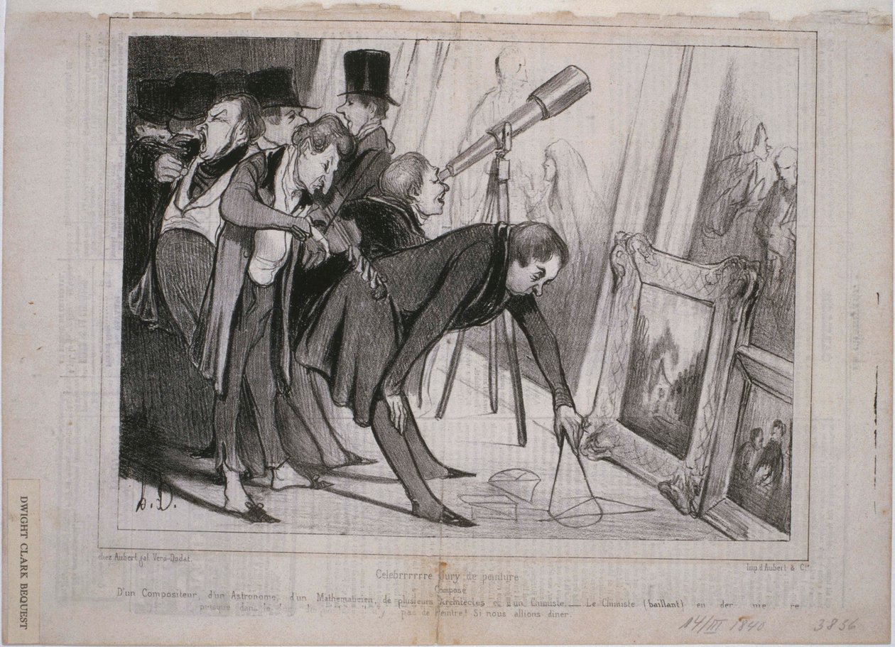 Berømt maleri jury af Honoré Daumier