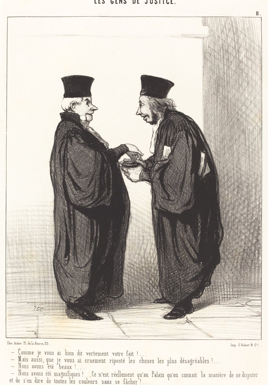 Som jeg fortalte dig, er du færdig! af Honoré Daumier