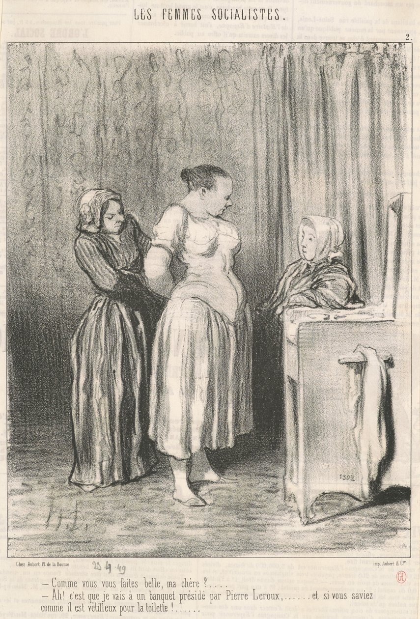 Hvor smuk er du, min kære? ... af Honoré Daumier