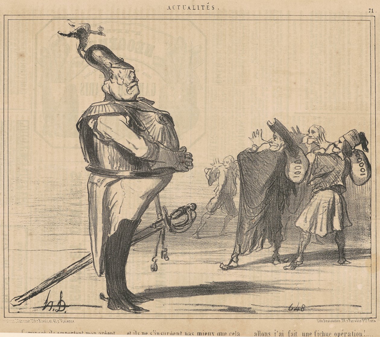 Hvordan, de tager mine penge... af Honoré Daumier