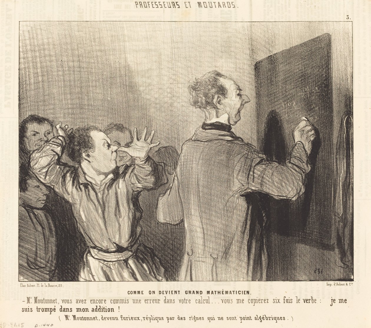 Hvordan man bliver en stor matematiker af Honoré Daumier
