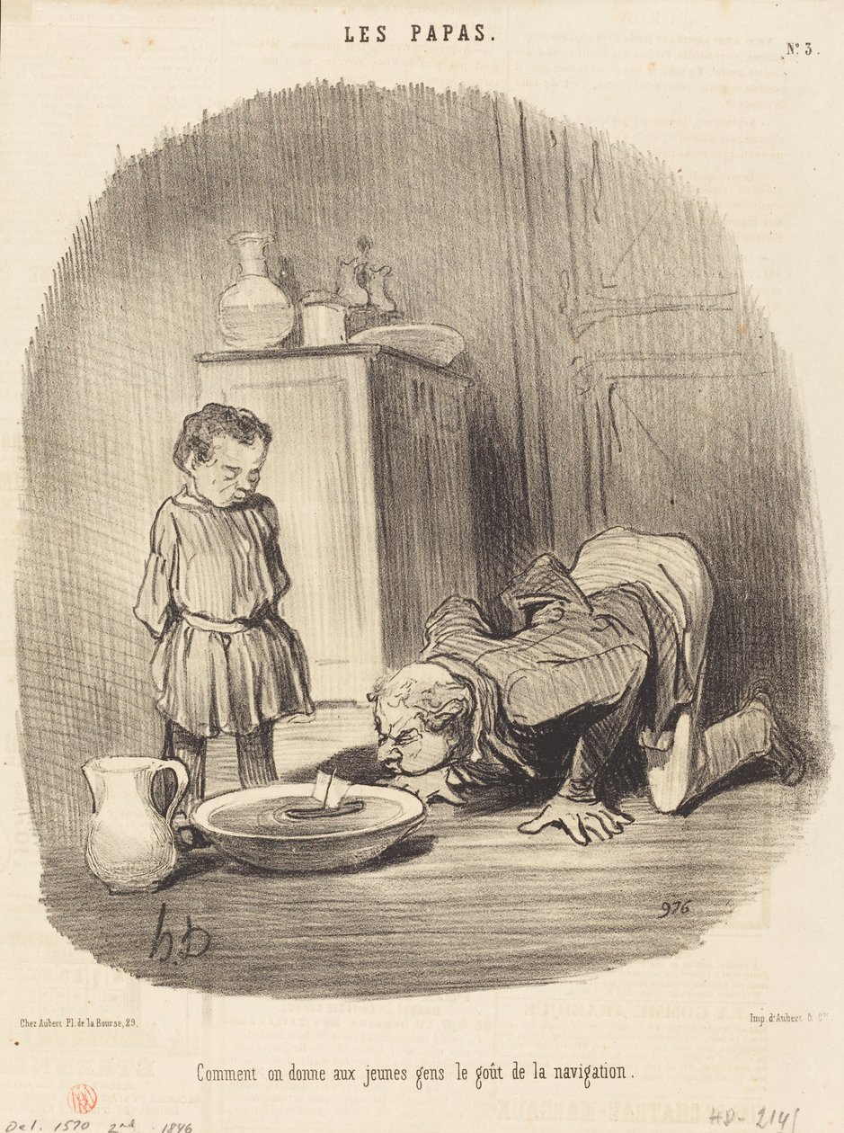 Hvordan vi giver... smagen af ​​navigation af Honoré Daumier