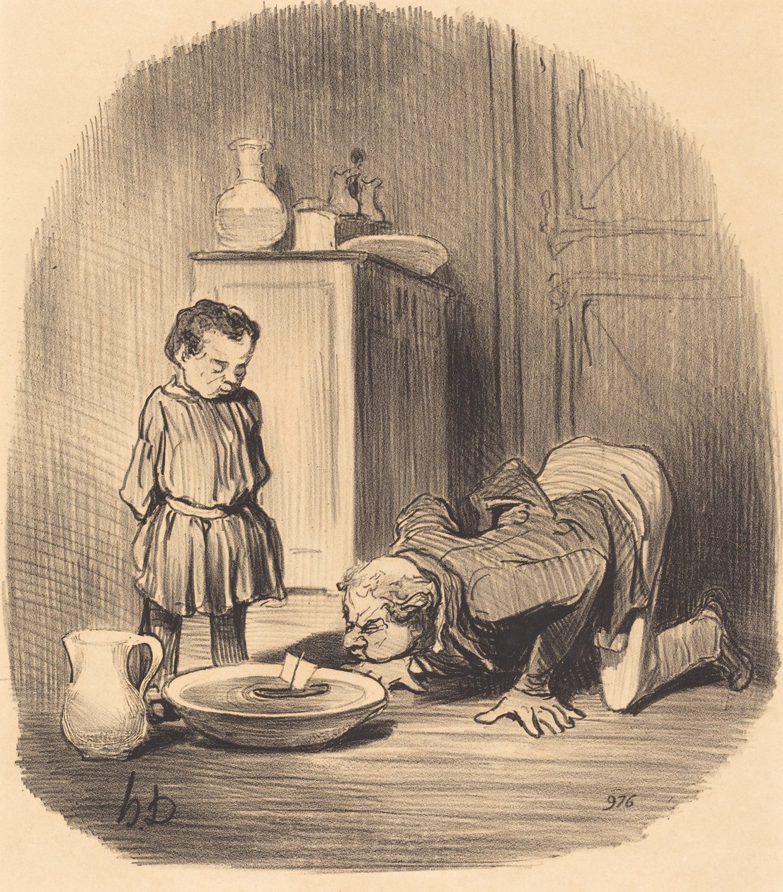 Hvordan vi giver... smagen af ​​navigation af Honoré Daumier