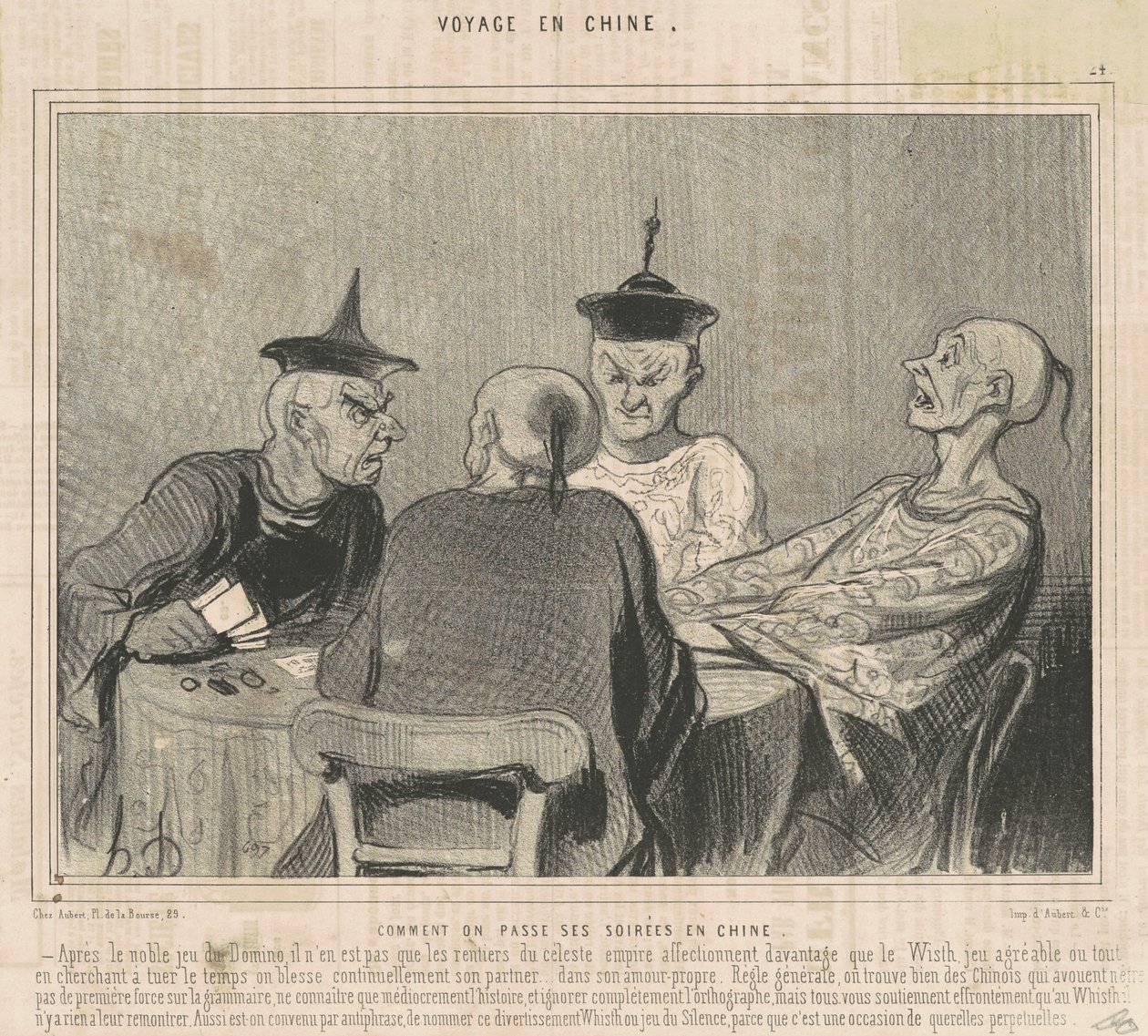 Hvordan tilbringer du dine aftener i Kina? af Honoré Daumier
