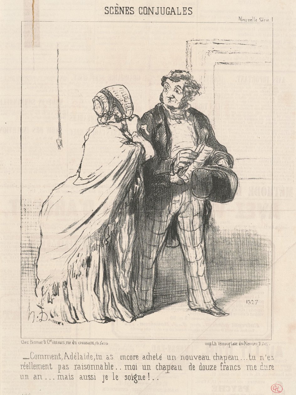 Hvordan ... du købte en ... hat igen ... af Honoré Daumier