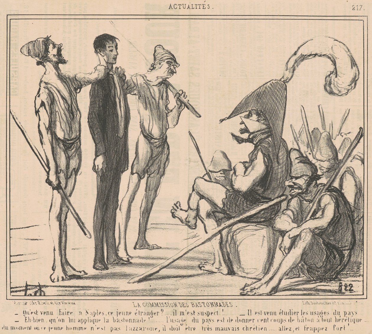 Caning Commission af Honoré Daumier