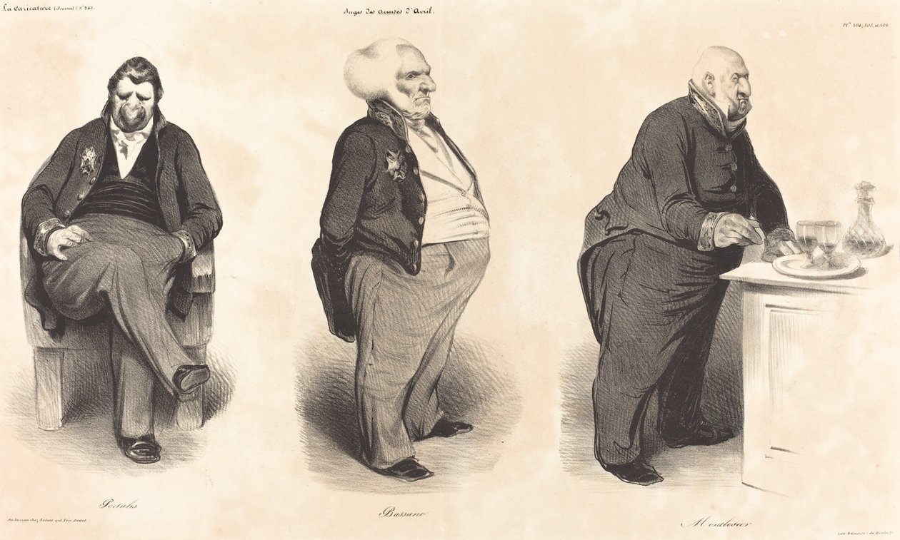 Greve Portalis - hertug af Bassano - greve af Montlosier af Honoré Daumier