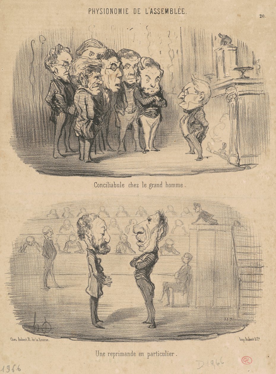 Forlig med den store mand af Honoré Daumier