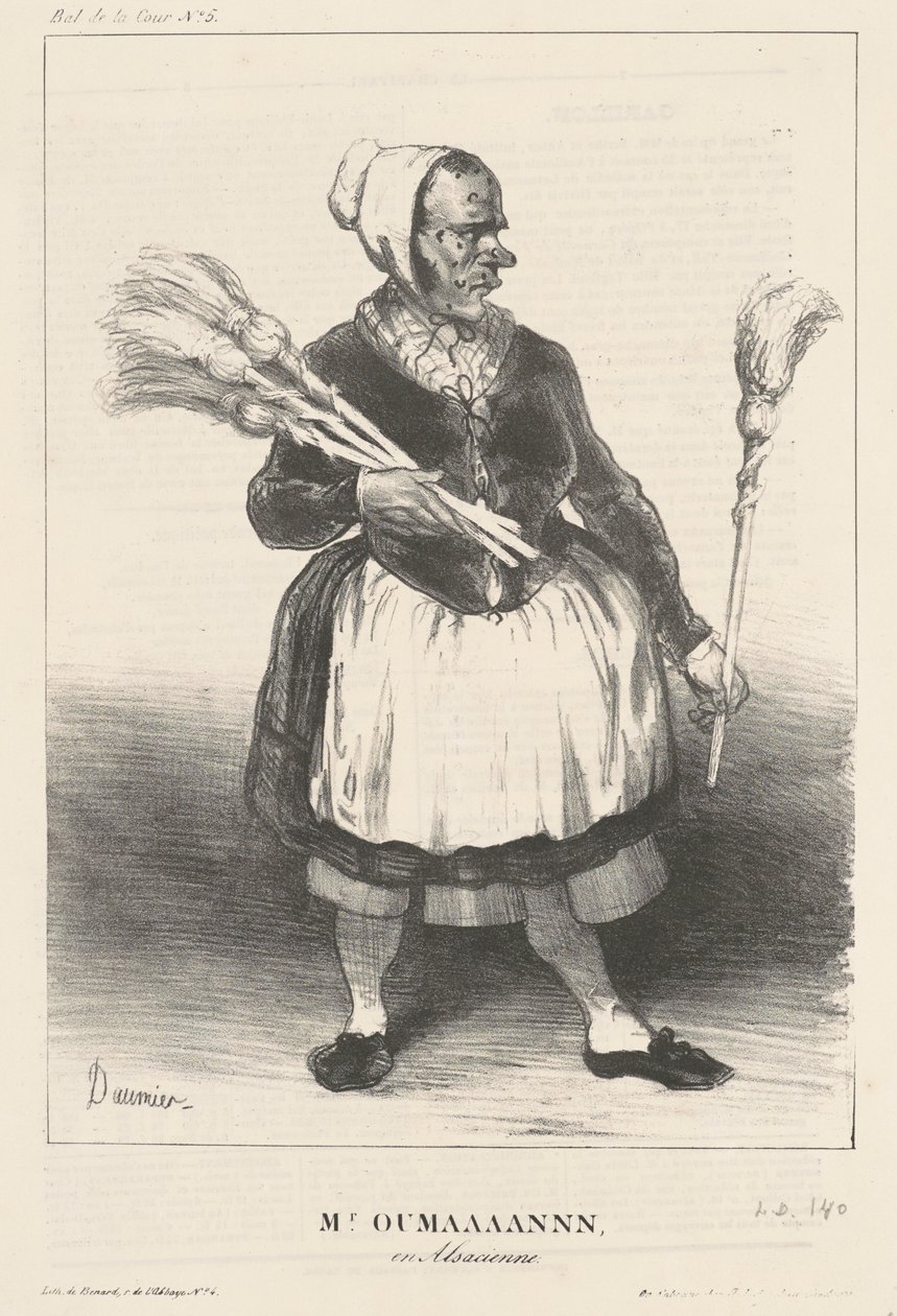 Coulman i Alsace af Honoré Daumier