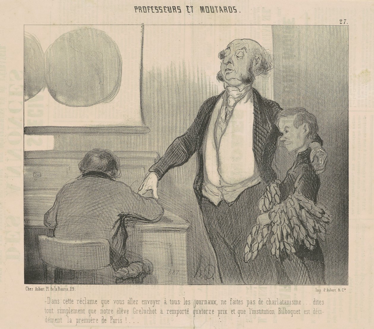 I denne annonce, som du vil sende... af Honoré Daumier