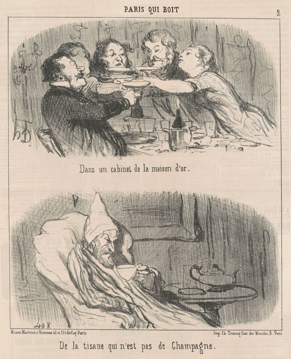 I et skab af det gyldne hus af Honoré Daumier