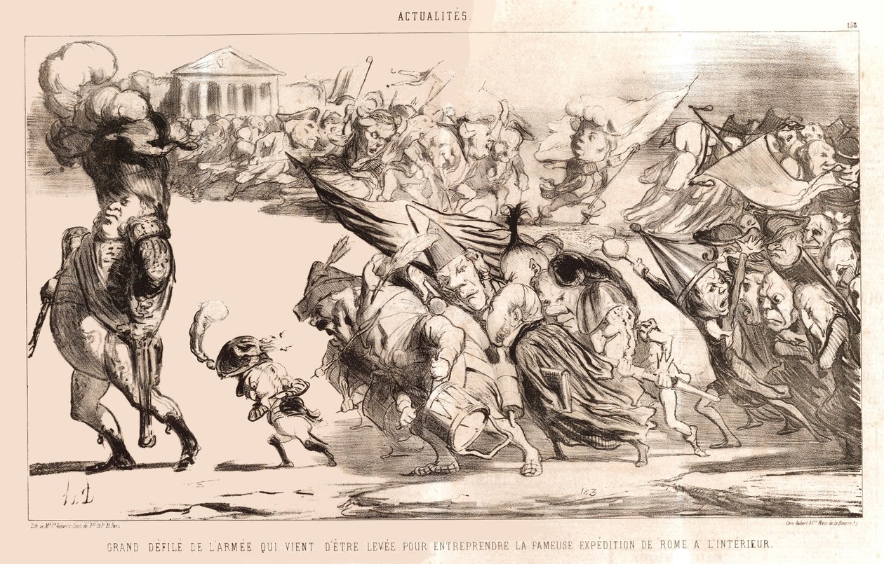 Daumier - Den store hærparade af Honoré Daumier