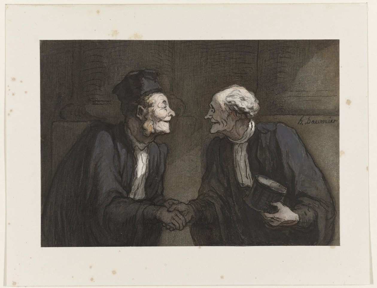 To advokater: håndtrykket To advokater: håndtrykket. af Honoré Daumier