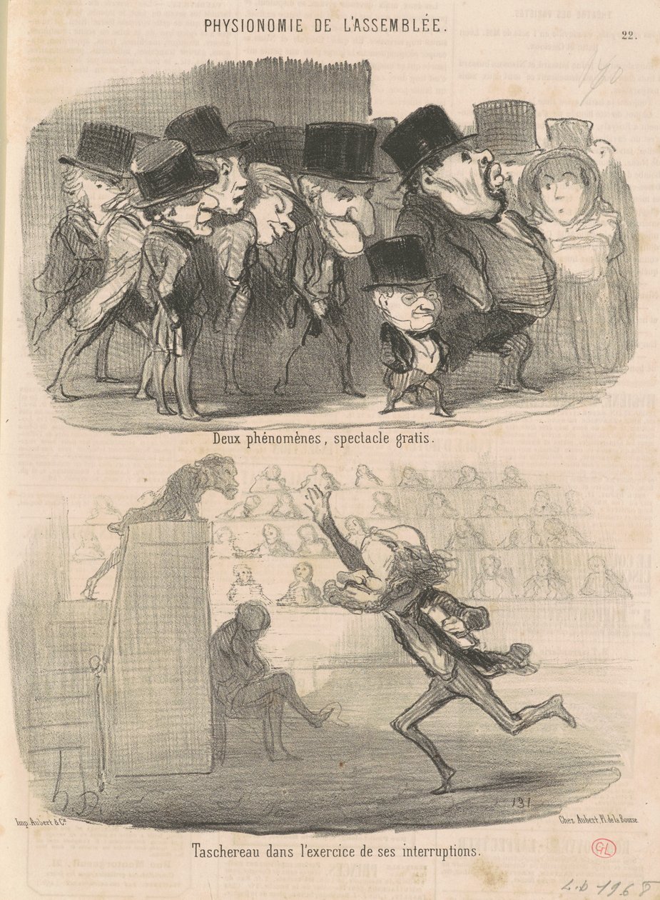 To fænomener, gratis show... af Honoré Daumier