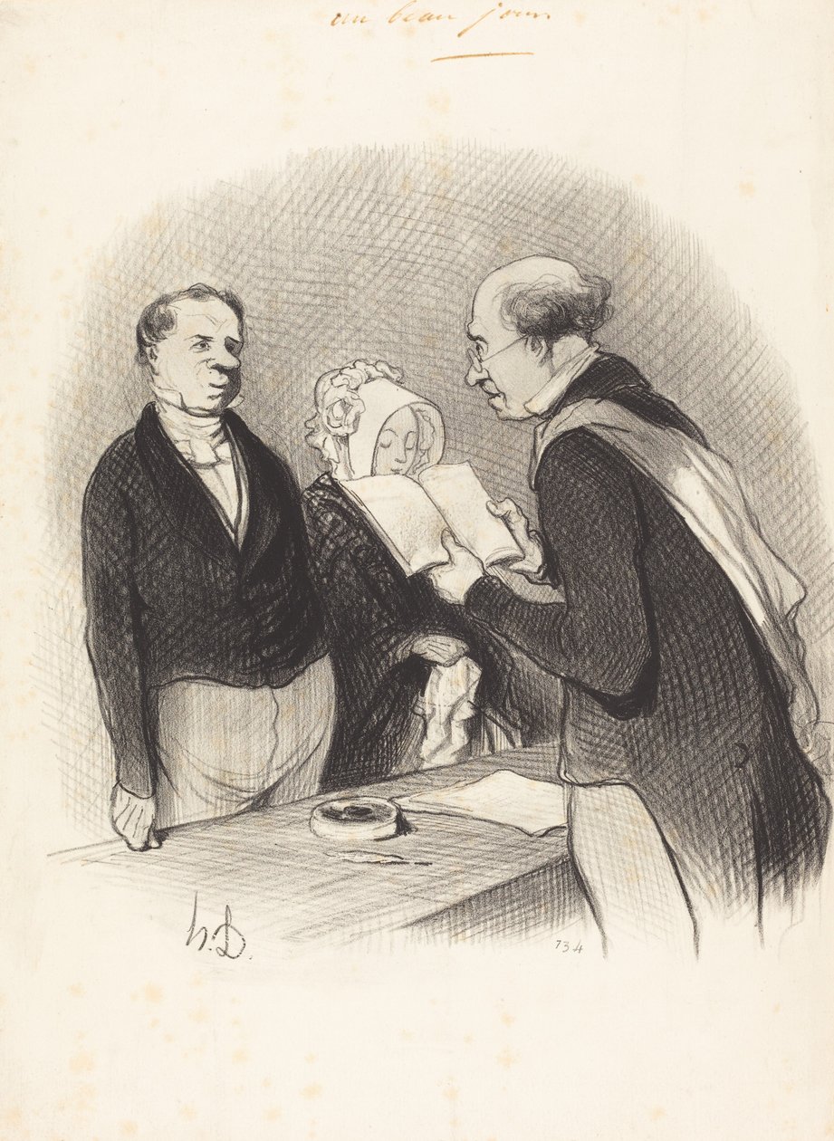 Foran borgmesteren af Honoré Daumier