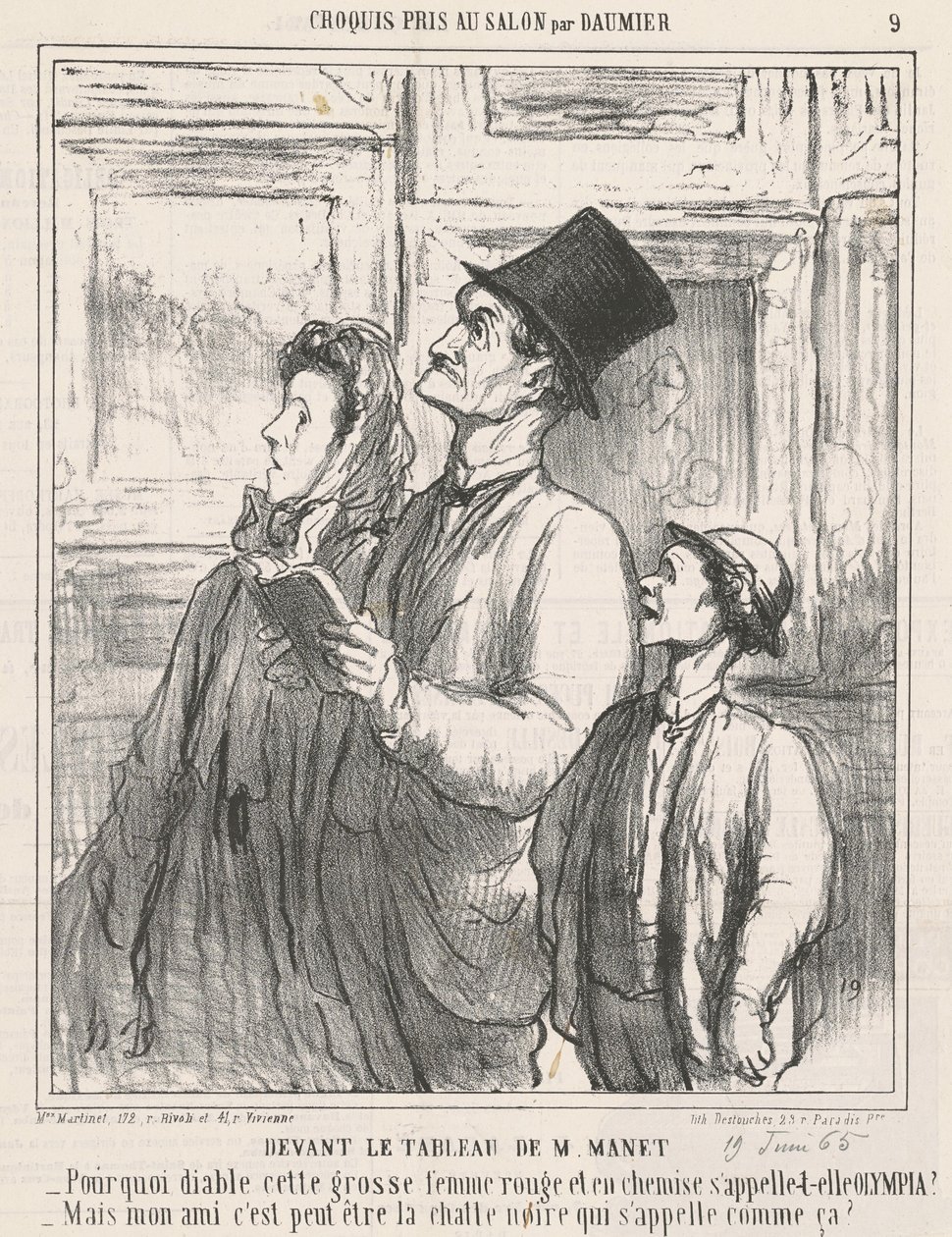 Foran M. Manets maleri af Honoré Daumier