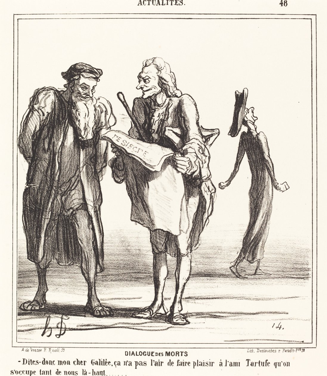 De dødes dialog af Honoré Daumier