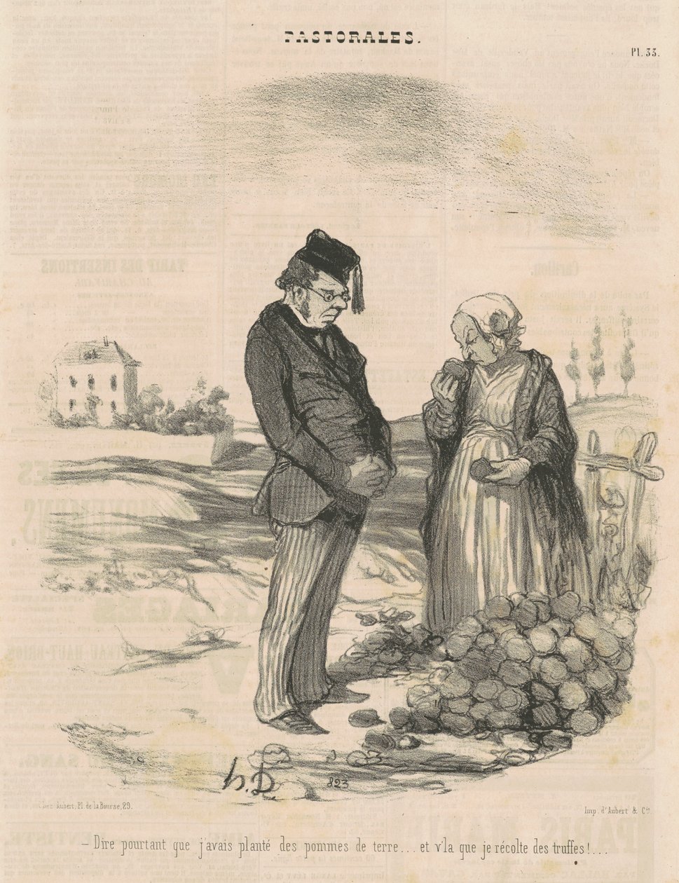 Men for at sige, at jeg havde plantet kartofler... af Honoré Daumier