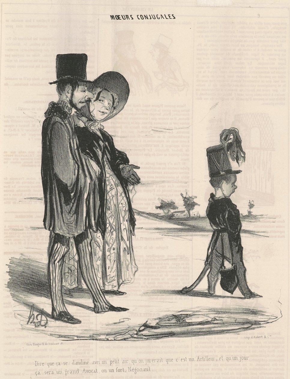 At sige, at den så svulmer med lidt luft... af Honoré Daumier