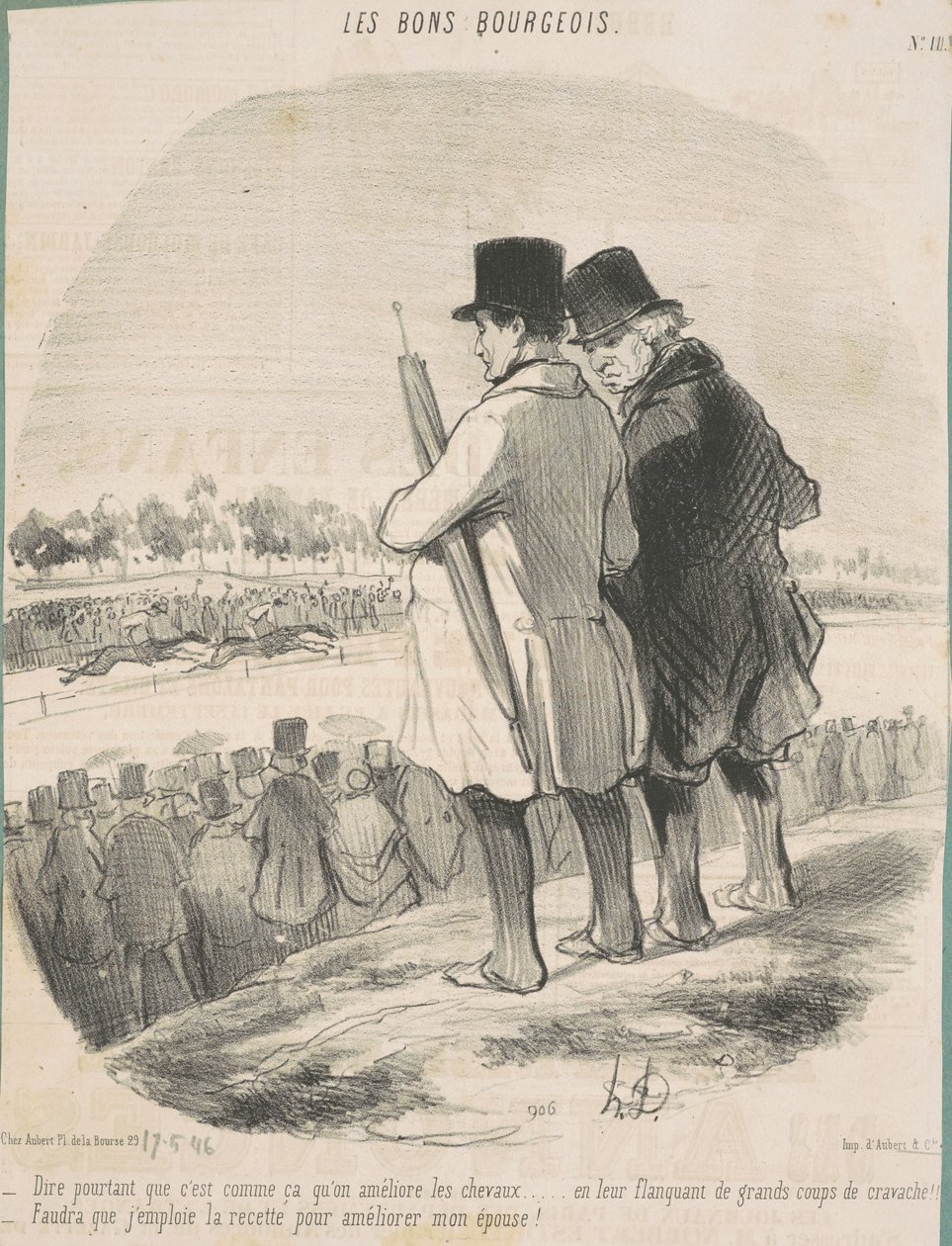 For at sige...sådan forbedrer man heste... af Honoré Daumier
