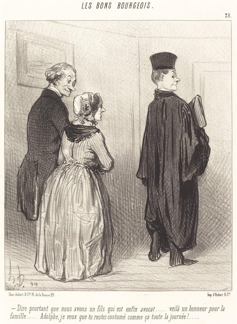 At sige... at vi har en søn, der er... en advokat... af Honoré Daumier