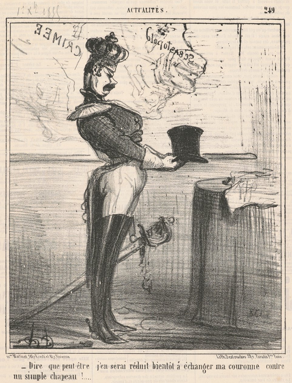 At sige, at jeg måske bliver reduceret til det... af Honoré Daumier