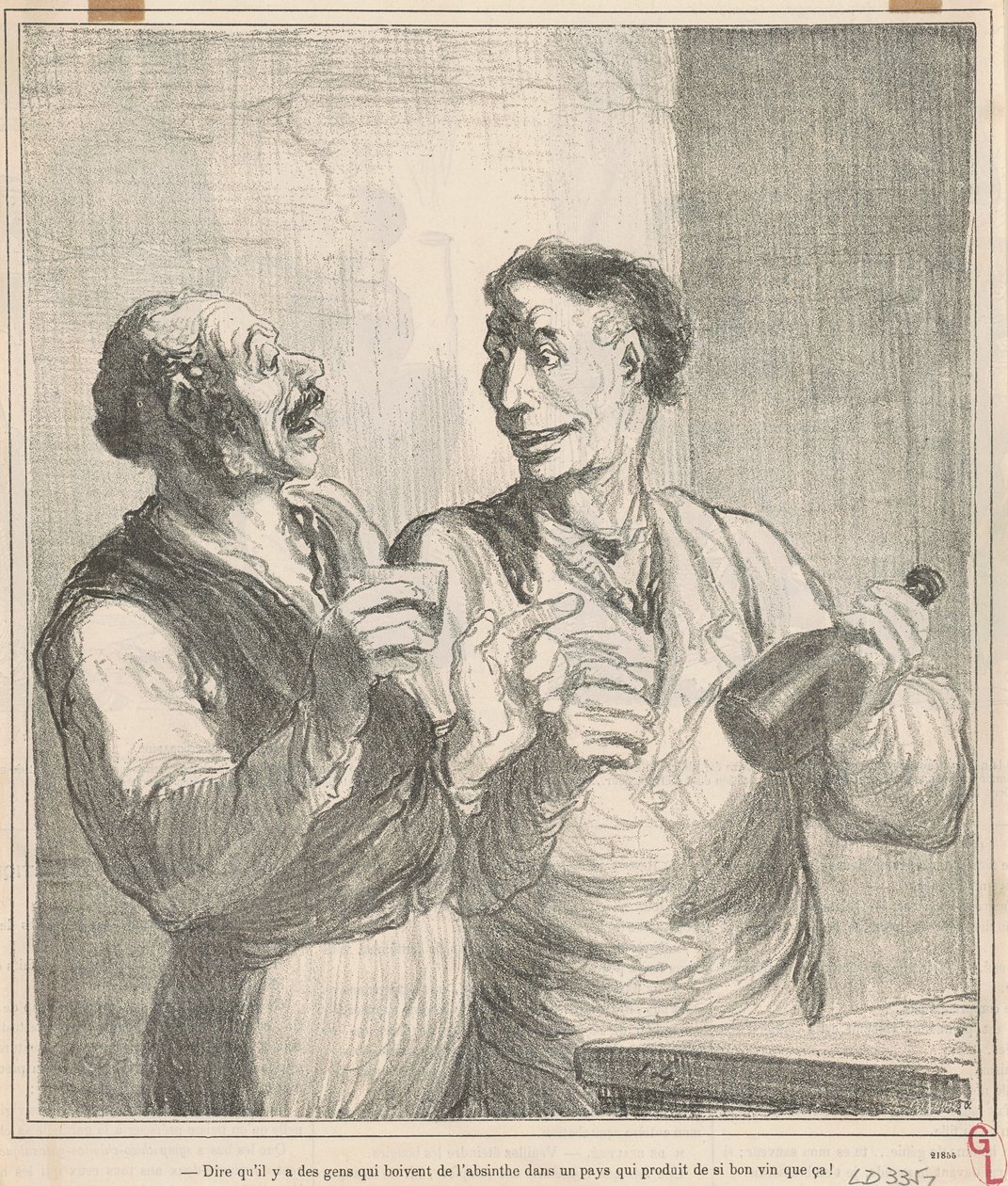 At sige, at der er mennesker, der drikker absint... af Honoré Daumier