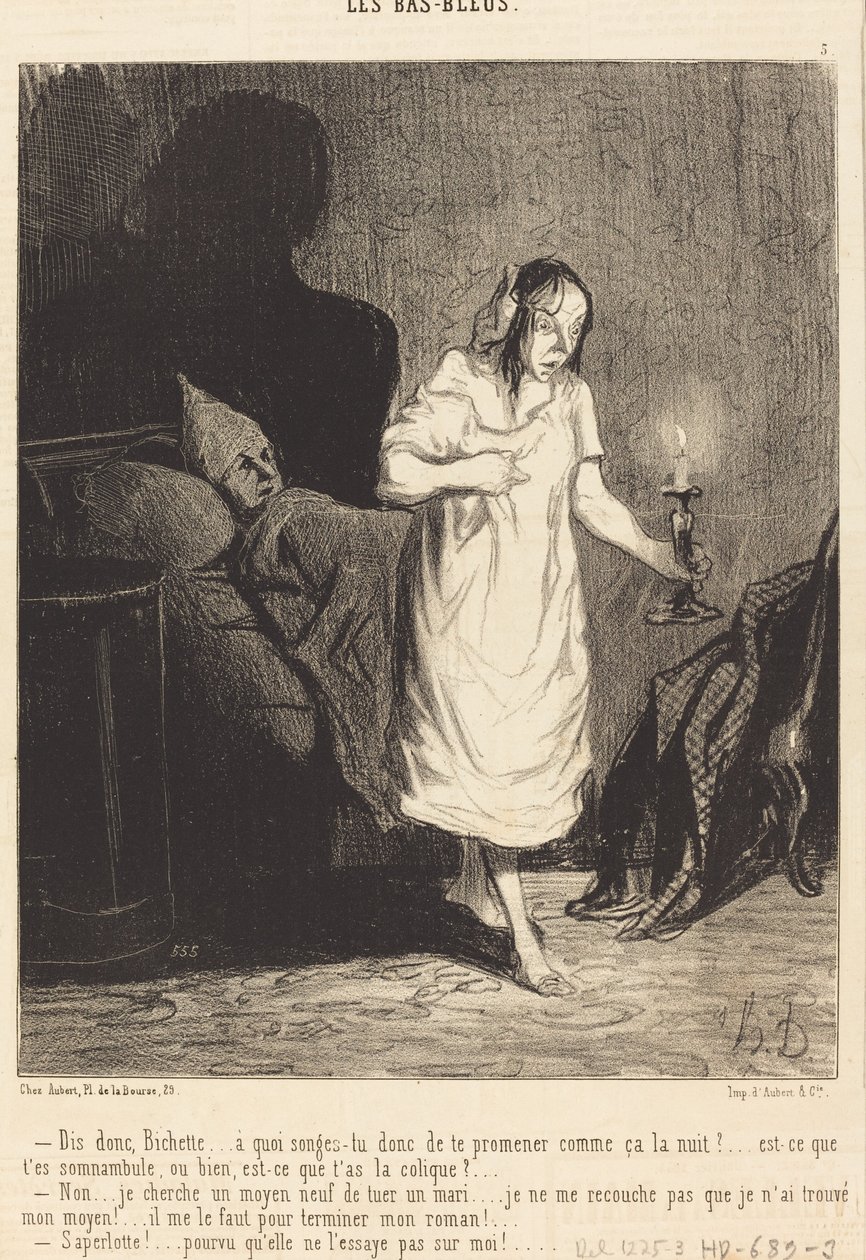 Sig, Bichette... hvad tænker du på... af Honoré Daumier