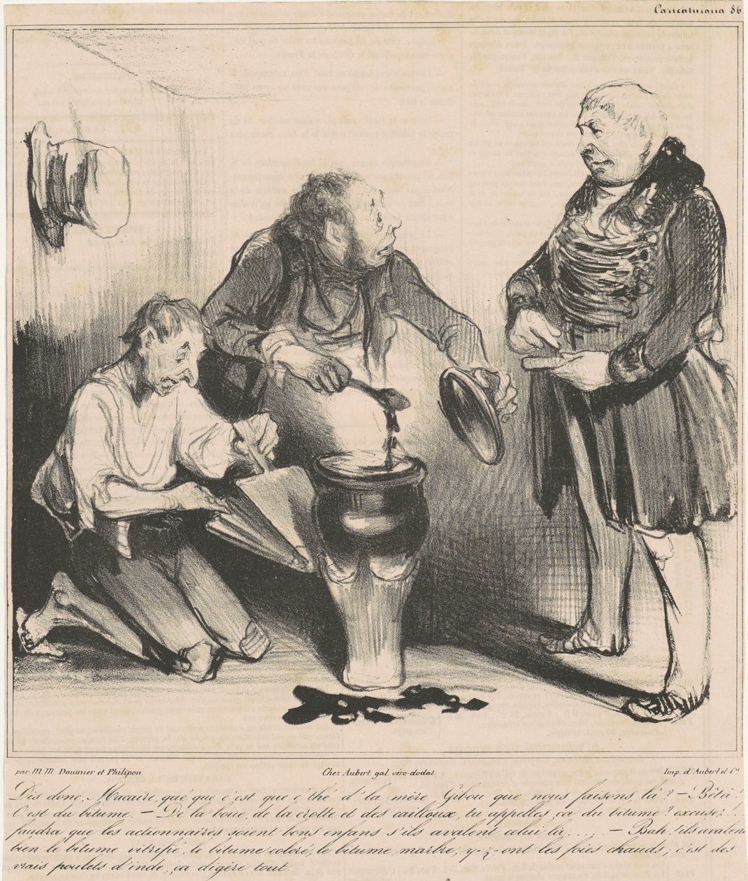 Fortæl mig, Macaire, hvilken te er det... af Honoré Daumier