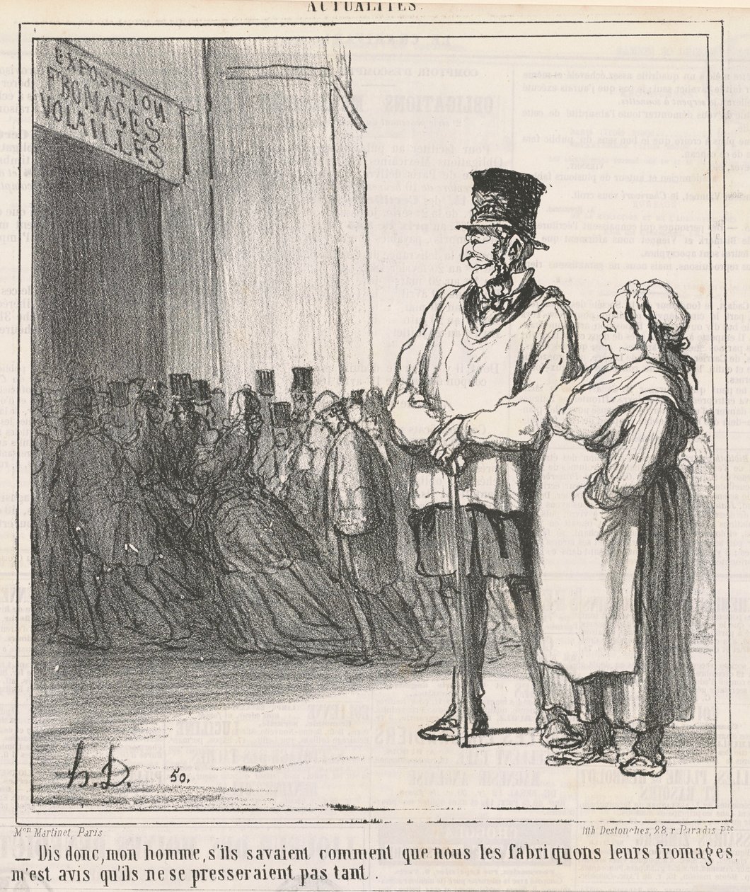 Sig, min mand, hvis de vidste... af Honoré Daumier