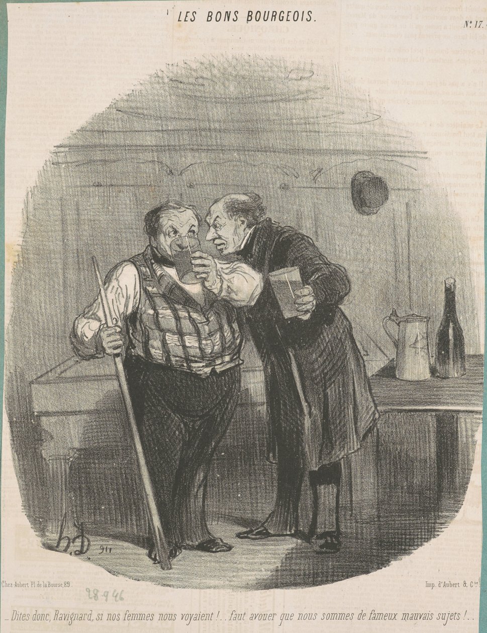 Sig mig, Ravignard, om vores kvinder så os! ... af Honoré Daumier